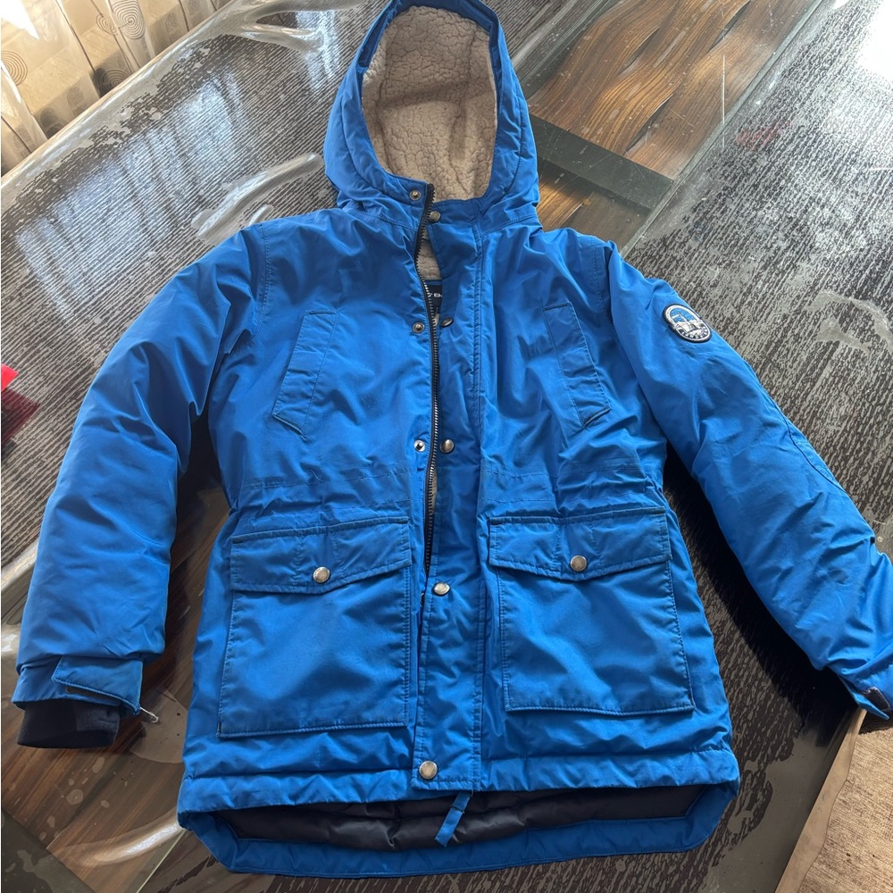 Lands' End Vibrant Blue Kids Puffer Jacket